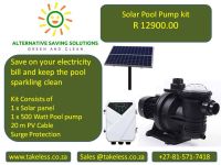 Solar Pool Pump Kit